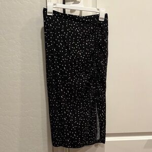 URBAN Romantics Black and White Dotted Pencil Skirt